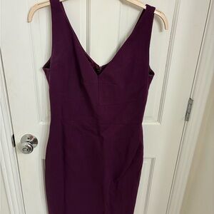 Elie Tahari Purple Backless Dress